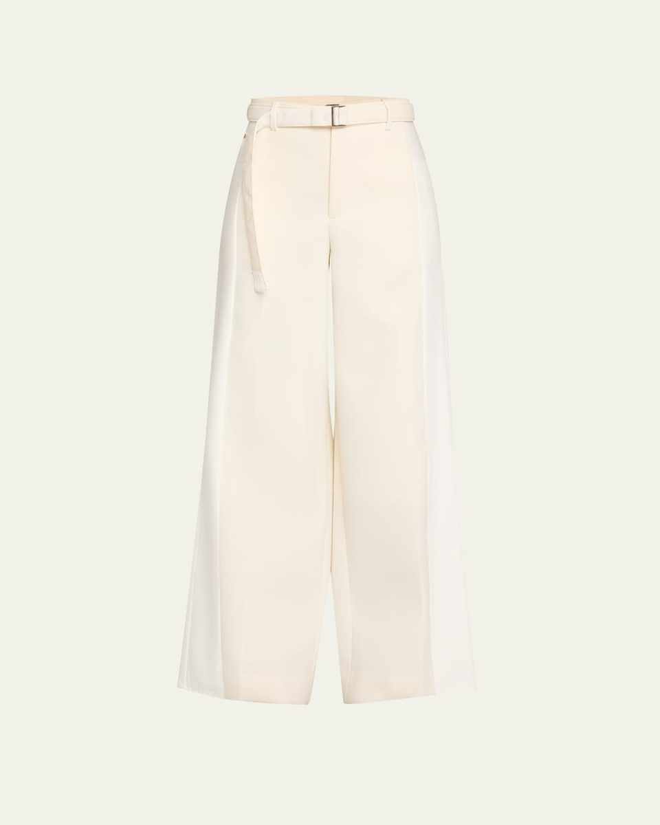 Hybrid Belted Suiting Denim Trousers